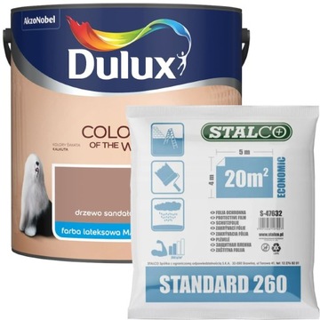 Dulux Kolory Świata Drzewo Sandałowe 2,5L + GRATIS