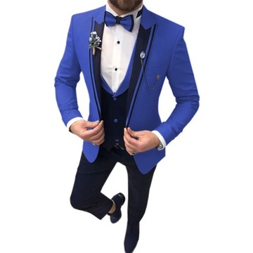 Mens Suits Point 3 Pieces Men Dress Suits Casual