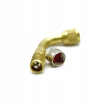 2x PRZEDŁUŻKA KĄTOWA ZAWORU DO POMPOWANIA OPON 90°