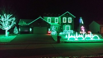 LAMPKI CHOINKOWE 200 LED ŚWIATEŁKA ZIELONE