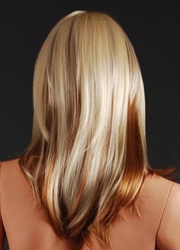 Damska Peruka Profesjonalna Blond Medyczna Proste