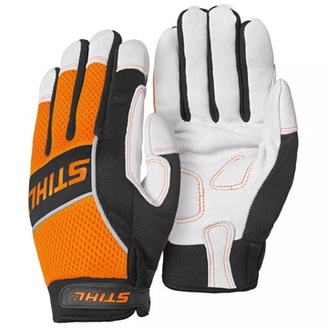 Rękawice STIHL Ergo MS Rozmiar 11-XL - dla pilarza, drwala skórzane wygodne