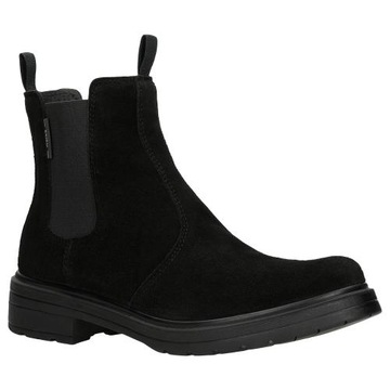 BUTY DAMSKIE obuwie BOTKI jesienne WELUROWE SZTYBLETY czarne Wojas r. 40