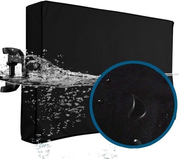 CZARNE ETUI POKROWIEC OSŁONA NA TELEWIZOR ANTYKURZOWY NA REMONT 30-32''CALE