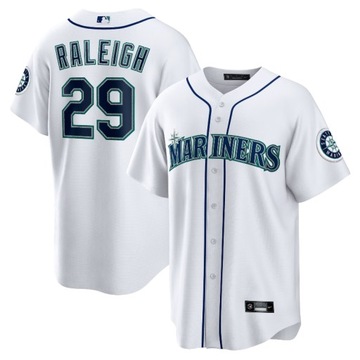 Biała replika koszulki domowej Seattle Mariners Cal Raleigh, 3XL