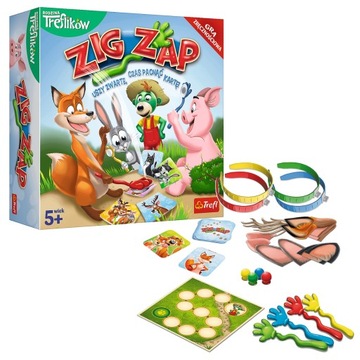 GRA PLANSZOWA RODZINNA ZIG ZAP 02070 TREFL