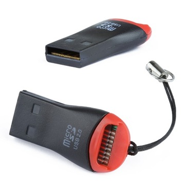 Uniwersalny CZYTNIK KART microSD SD USB breloczek