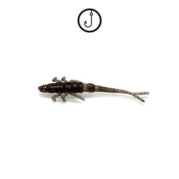 FLITTER 4cm ULTRA-LIGHT | OKONIOWY | 5 szt | 10A BLACK