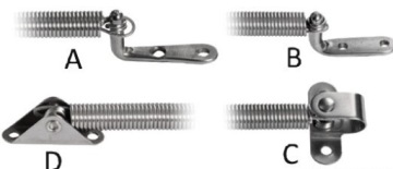 ПРУЖИНА ЗАСЛОНКИ/СТАЛЬНАЯ СТОЙКА 220 ММ 3842164