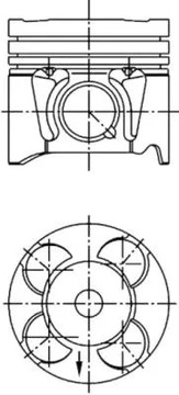 KOLBENSCHMIDT 41660600 PÍST CORSA E 1.3 15-