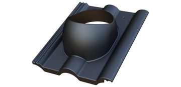 Kominek wentylacyjny 125 mm Parotec do dachówki Braas Romańska - Antracyt