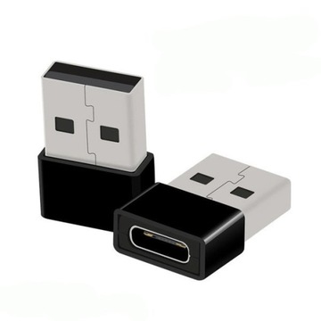 Adapter - Przejściówka - USB typ C na USB - czarny