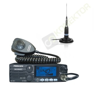 President McKinley + SIRIO ML-145 ZESTAW CB RADIO