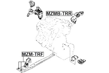 FEBEST SILENTBLOCK ULOŽENÍ ZADNÍ MOTORU MAZDA TRIBUTE CZ 2001-2011