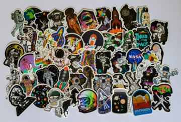 МИКС НАКЛЕЙКИ НАСА НАКЛЕЙКИ ДЛЯ ВЕЛОСИПЕДА 50шт ВАРИАНТЫ