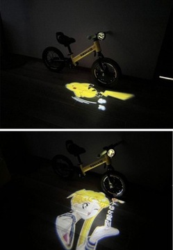 POKEMON ŚWIATŁO PROJEKCYJNE DO HULAJNOGI ROWERKU DZIECINNEGO