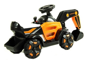 АККУМУЛЯТОРНЫЙ ЭКСКАВАТОР ДЕТСКИЙ LED MP3 TRAK-SX-4-ОРАНЖЕВЫЙ