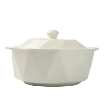 WAZA DO ZUPY Z POKRYWĄ 2,4L porcelana BIAŁA DO SERWOWANIA
