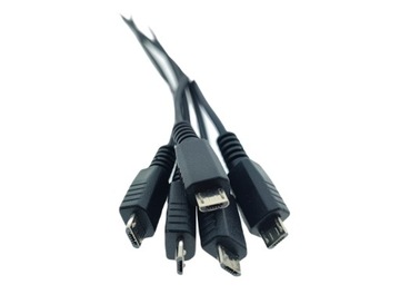 KABEL PRZEWÓD DC wtyk microUSB 20cm