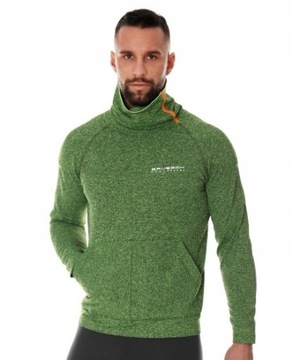 Termoaktywna bluza męska BRUBECK FUSION zielony S