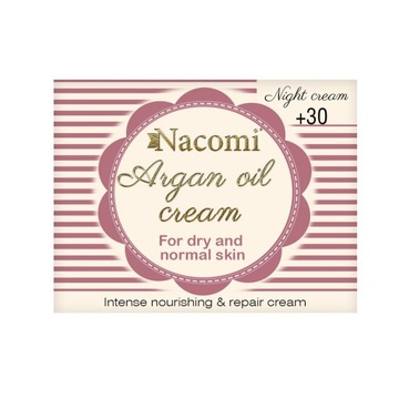 Krem Arganowy z Kwasem Hialuronowym 30+ Noc Nacomi