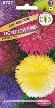 ASTER PIWONIOWY MIX pełne duże piękne kwiaty 1g