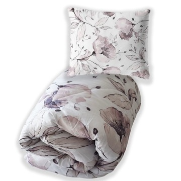 CAŁOROCZNA KOŁDRA 160x200 + PODUSZKA 70X80 CIEPŁA LEKKA POLSKI PRODUKT