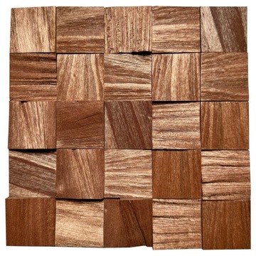 Panel akustyczny na ściane Drewno 3d - MAHOŃ