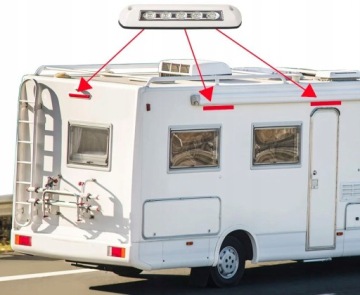 Уличная светодиодная лампа для кемпера 10 DIOD 12V 24V 8W IP67 белая для автобуса и кемпинга