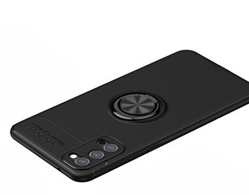 Plecki Soraka do Oppo Reno 4 Pro 5G Czarne z pierścieniem różowe złoto