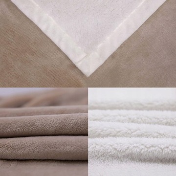 Koc poliester 130 cm x 150 odcienie różowego