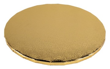 Podkład pod tort MASONIT 40 cm Złoty MDF