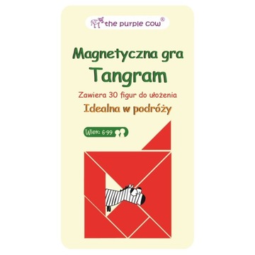 Podróżna gra magnetyczna The Purple Cow Tangram