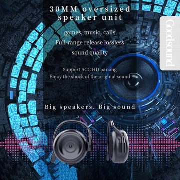 Наушники-вкладыши Bluetooth 5.2 Зажим для ушей Аккумуляторная батарея 150 мАч