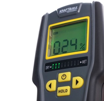 WILGOTNOŚCIOMIERZ MIERNIK WILGOTNOŚCI DO DREWNA 9V
