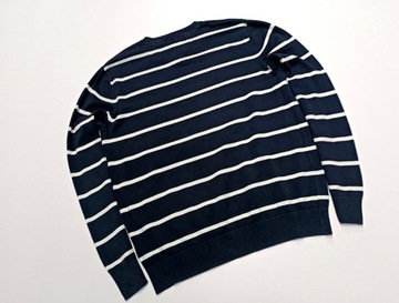 TOMMY HILFIGER Oryginalny Sweter w Paski r. M