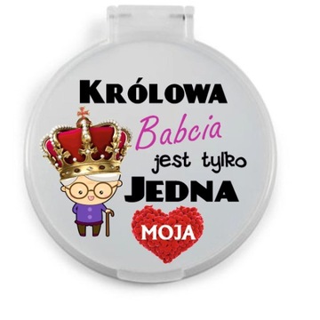 Prezent na DZIEŃ BABCI lusterko otwierane Pamiątka upominek