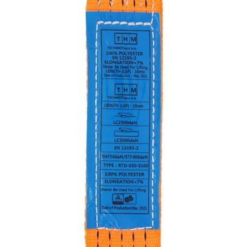 РЕМЕНЬ ТРАНСПОРТНЫЙ 10М 50ММ 5Т БЕЗ НАТЯЖИТЕЛЯ