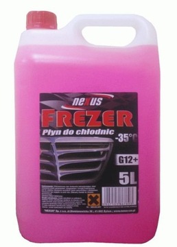 Płyn DO CHŁODNIC Frezer Czerwony 5L -35°C Różowy