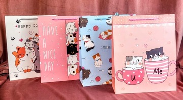 ПОДАРОЧНАЯ СУМКА ДЛЯ КОШЕК, 4 ДИЗАЙНА