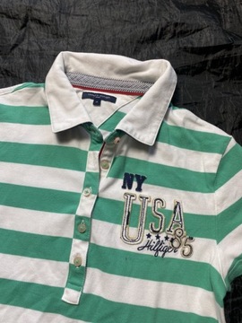 Tommy Hilfiger EXTRA ORYGINALNE POLO W PASKI /M