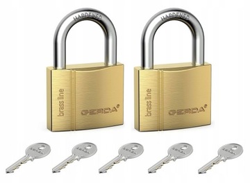 Zestaw 2 x Kłódka Gerda KMZ S60 System Jednego Klucza 60 mm 5 Kluczy
