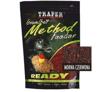 Zanęta gotowa Traper Ready Method Feeder 750 g Morwa czerwona