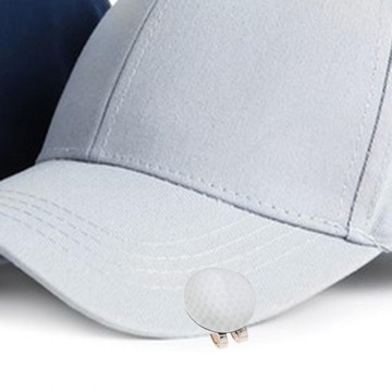 Маркер для тренировок по гольфу, зажим для шляпы для гольфа, забавный металлический мяч для гольфа