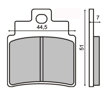 Тормозные колодки KYMCO SYM KXR 250 GD 250 RMS