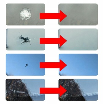 do naprawy okien Fix spękane szkło samochodu zarys