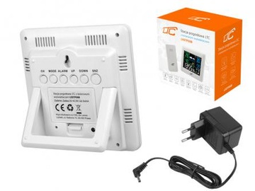 STACJA POGODOWA Z KOLOROWYM WYŚWIETLACZEM BIAŁA