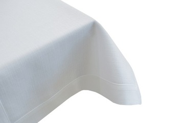 Матовая белая льняная толстая грязеотталкивающая дорожка с манжетой 50Х110