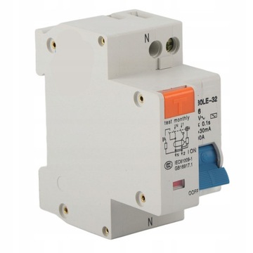 1P WYŁĄCZNIK NADPRĄDOWY BEZPIECZNIK 16A 220V