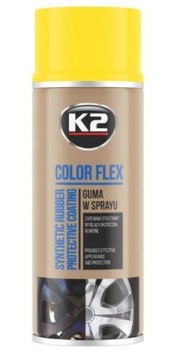 K2 COLOR FLEX ЖЕЛТЫЙ РЕЗИНОВЫЙ СПРЕЙ 400МЛ